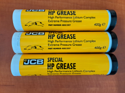 JCB Special HP Grease je mazivo na čepy, pouzdra, kardany, kříže
